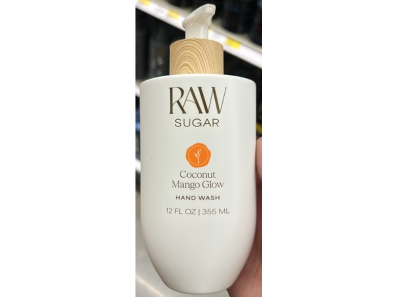 Raw Sugar Gentle Hand Wash, Coconut Mango Glow, 12 fl oz/355 mL, Pack Of 4