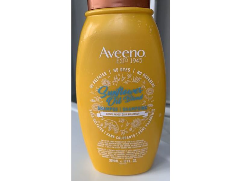 Aveeno Shampoo, Sunflower Oil Based, 12 fl oz/354 mL