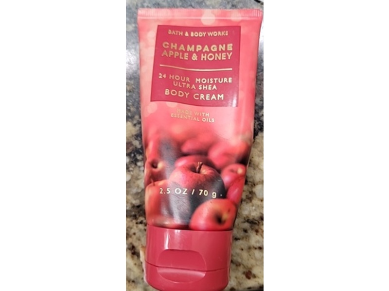 Bath & Body Works Body Cream, Champagne Apple & Honey, 2.5 oz/70 g.