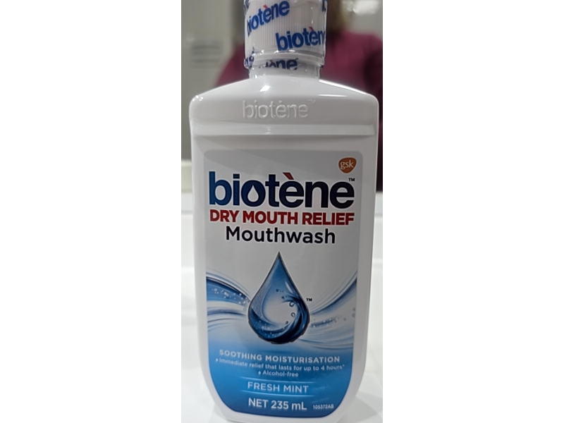 Biotene Dry Mouth Relief Mouthwash, Fresh Mint, 235 mL