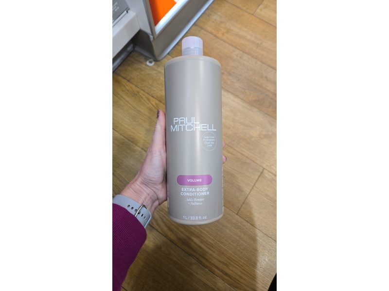 Paul Mitchell Extra-Body Conditioner, Light White Rinse Detangies, 33.8 fl oz/1 L
