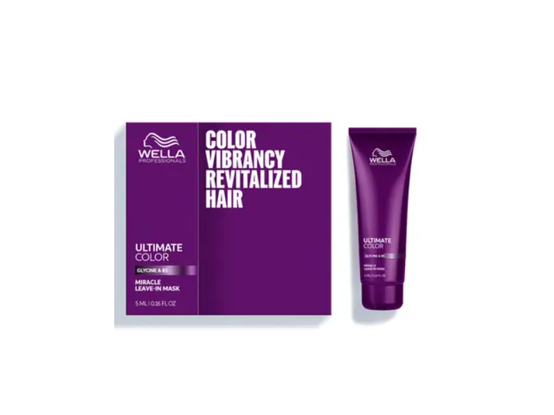 Wella Professionals Ultimate Color Miracle Leave-In Mask, Glycine & B5, 0.16 fl oz/5 mL