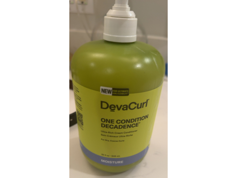 DevaCurl One Condition Decadence Ultra-Rich Cream Conditioner, Green Oasis, 32 fl oz/946 mL