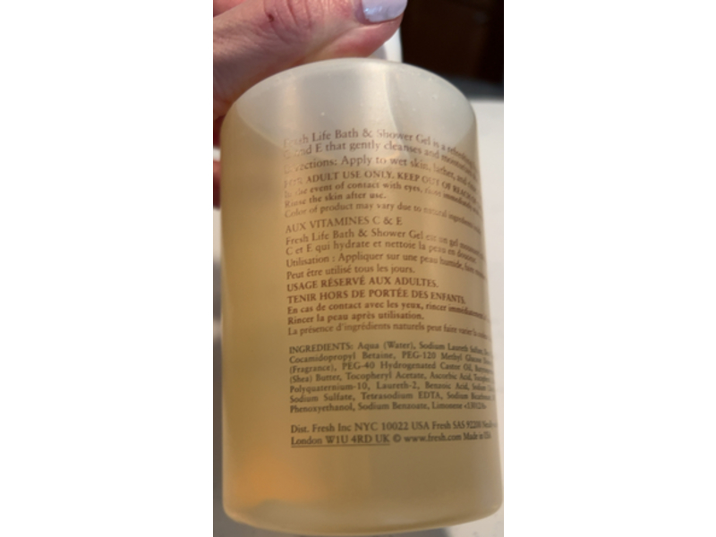 Fresh Life Bath & Shower Gel, Vitamin C & E, 10 fl oz/300 mL