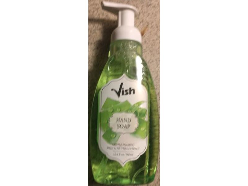 Vish Foaming Hand Soap, Aloe Vera, 16.9 fl oz/500 mL, Pack Of 6