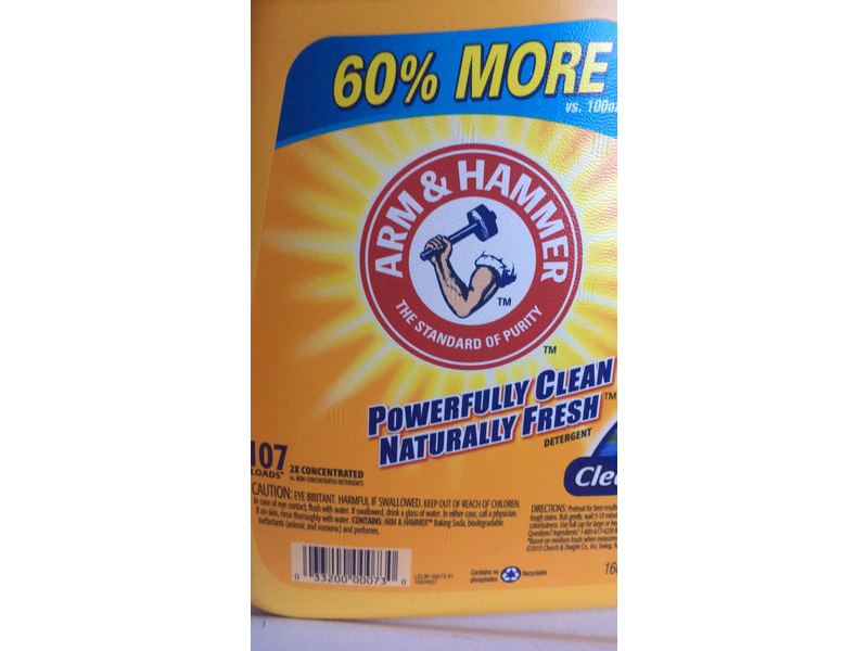Arm & Hammer Liquid Laundry Detergent, Clean Burst, 107 Loads, 160.5 fl oz/4.74 L