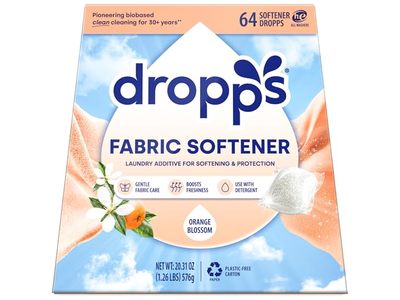 Dropps Fabric Softner, Orange Blossom, 64 Dropps, 20.31 oz/576 g