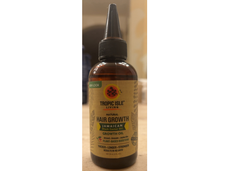 Tropic Isle Natural Hair Growth Oil, Jamaican Black Castor Oil, 4 fl oz/118 mL
