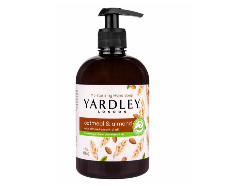 Yardley London Moisturizing Hand Soap, Oatmeal & Almond, 14 fl oz/414 mL