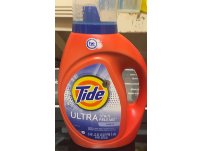 Tide Ultra Stain Release Laundry Detergent, Original, 43 Loads, 84 fl oz/2.48 L