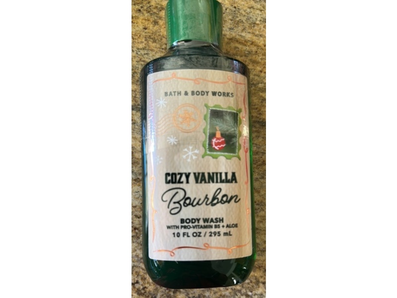 Bath & Body Works Cozy Vanilla Body Wash, Bourbon, 10 fl oz/295 mL