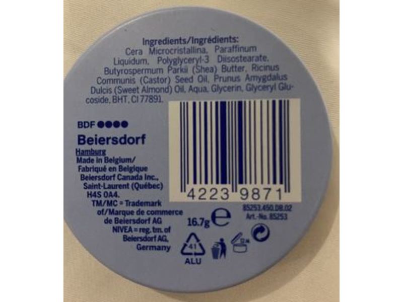 Nivea Lip Butter Original, 0.59 oz/ 16.7 g