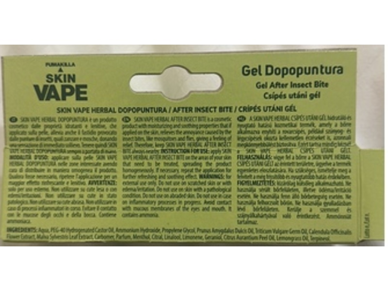 Vape Derm Herbal Gel After Insect Bite, 10 mL