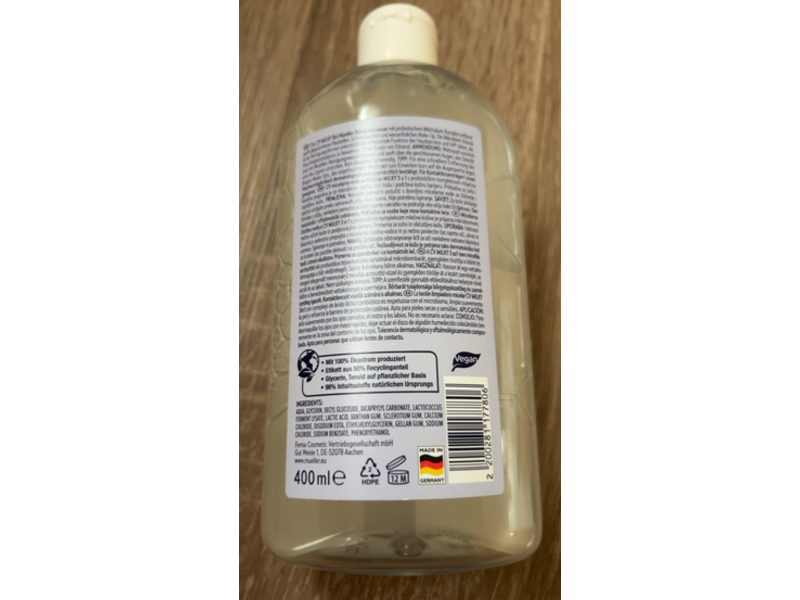 Cadea Vera Milky 3 In 1 Micellar Cleansing Water, 400 mL