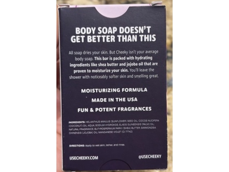 Cheeky Moisturizing Body Soap, Zoltraak, 4 oz