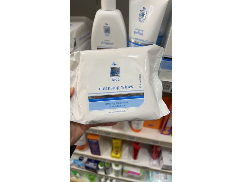 Ego QV Face Gentle Cleansing Wipes, 25 count