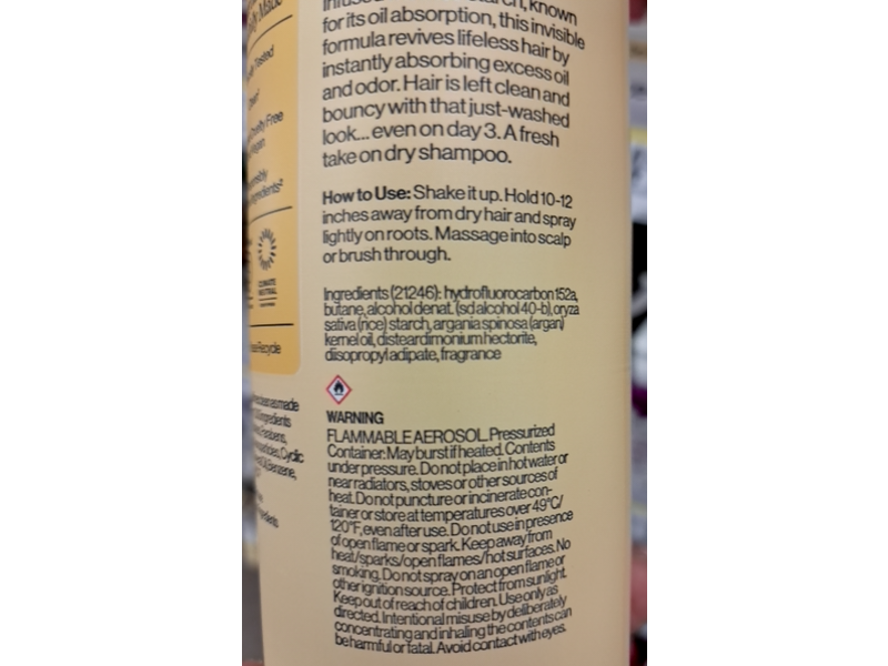 Eva NYC Freshen Up Invisible Dry Shampoo, Light & Fresh Scent, 5.3 oz/150 g