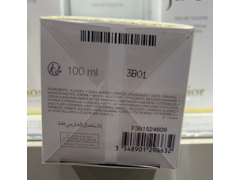 Christian Dior Eau De Toilette, J'adore, 3.4 fl oz/100 mL