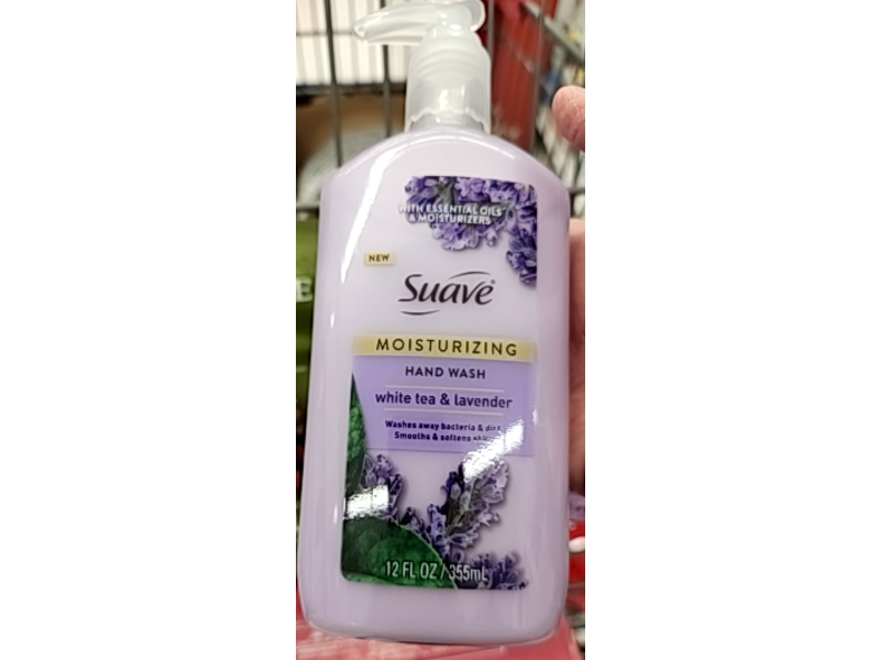 Suave Moisturizing Hand Wash, White Tea & Lavender, 12 fl oz/355 mL