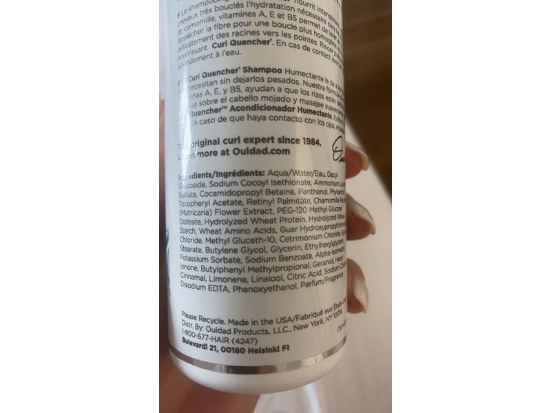 Ouidad Curl Quencher Moisturizing Shampoo, 8.5 fl oz/250 mL