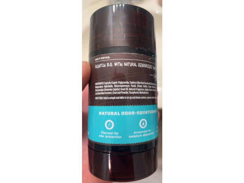 Dr. Squatch Men's Natural Deodorant, Coconut Castaway, 2.65 oz/75 g, Pack Of 3