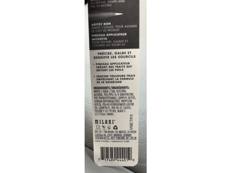 Milani Weekend Brow Micro-Fine Detailing Pen, 120 Soft Brown, 0.03 fl oz/1 mL