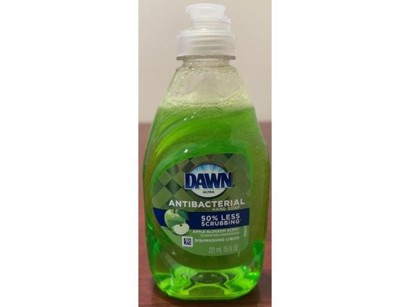 Dawn Antibacterial Dishwashing Liquid, Apple Blossom Scent, 5 fl oz/221 mL