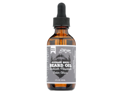 Average Bros Sawtooth Mountain Beard Oil, Cedar Citrus, 2 fl oz/60 mL