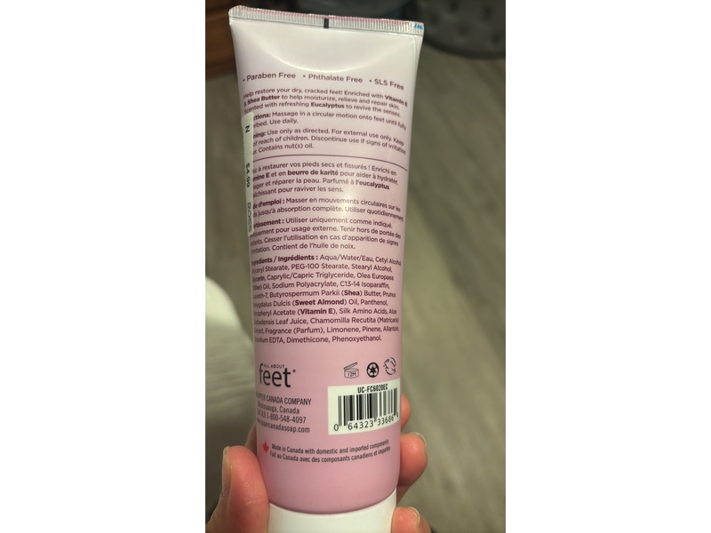 All About Feet Hydrate & Smooth Cracked Heel Treatment, Eucalyptus, 8.45 fl oz/250 mL