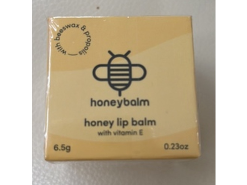 Honey Balm Lip Balm, Vitamin E, 0.23 fl oz/6.5 g