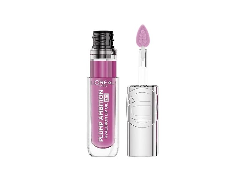 L'Oreal Paris Plump Ambition pH Hyaluron Lip Oil, 050 pH Lilac, 5 mL