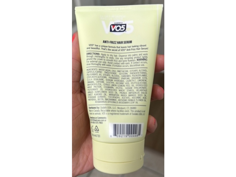 VO5 Alberto Anti-Frizz Hair Serum, 5 fl oz/148 mL