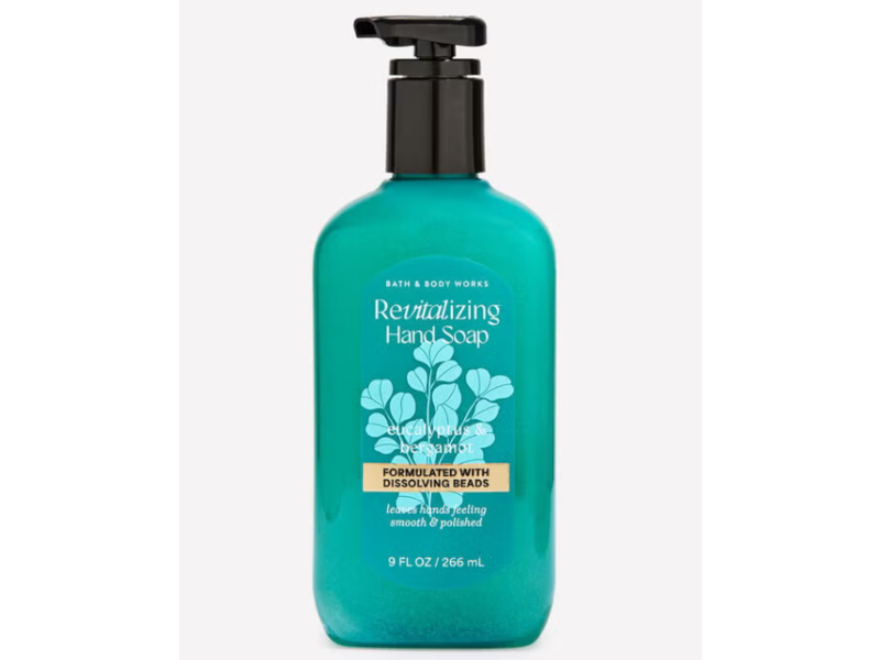Bath & Body Works Revitalizing Hand Soap, Eucalyptus & Bergamot, 9 fl oz/266 mL