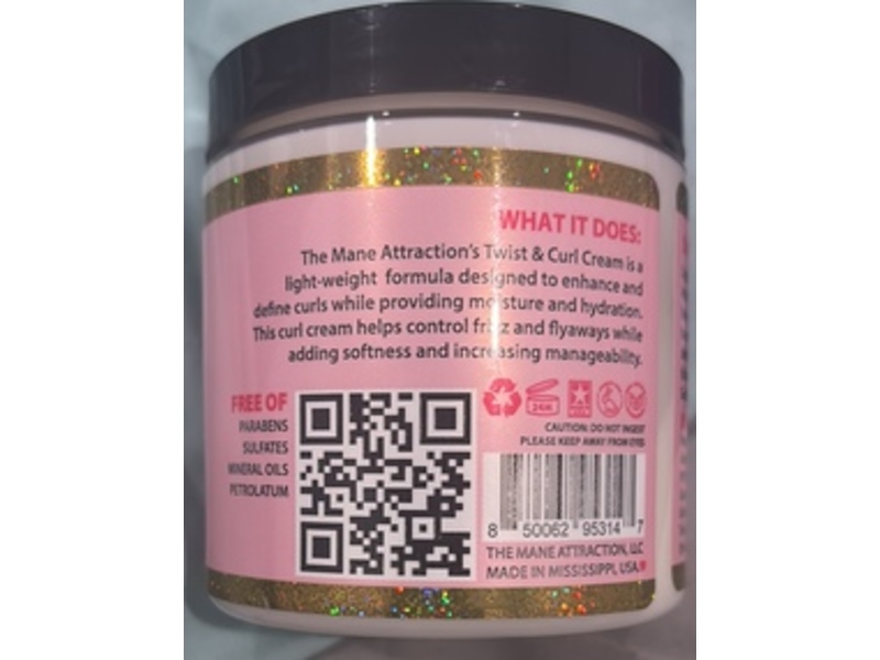 The Mane Attraction Twist & Curl Cream, 8 oz/240 mL