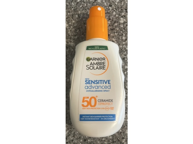 Garnier Ambre Solaire Sensitive Advanced Hypoallergenic Spray, SPF 50+, 150 mL