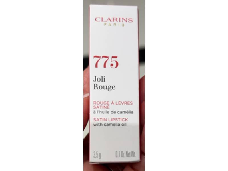 Clarins Joli Rouge Satin Lipstick, 775 Pink Petunia, 0.1 oz/3.5 g