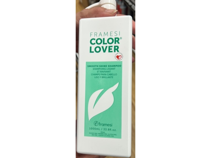 Framesi Color Lover Smooth Shine Shampoo, 33.8 fl oz/1000 mL