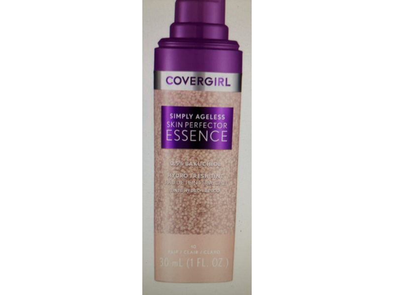 Covergirl Simply Ageless Skin Perfector Essence Foundation, 10 Fair, 1 fl oz/30 mL