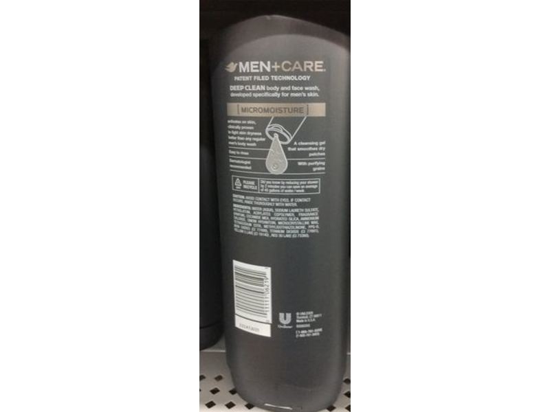 Dove Men + Care Body & Face Wash, Deep Clean 18 oz (Pack of 4)