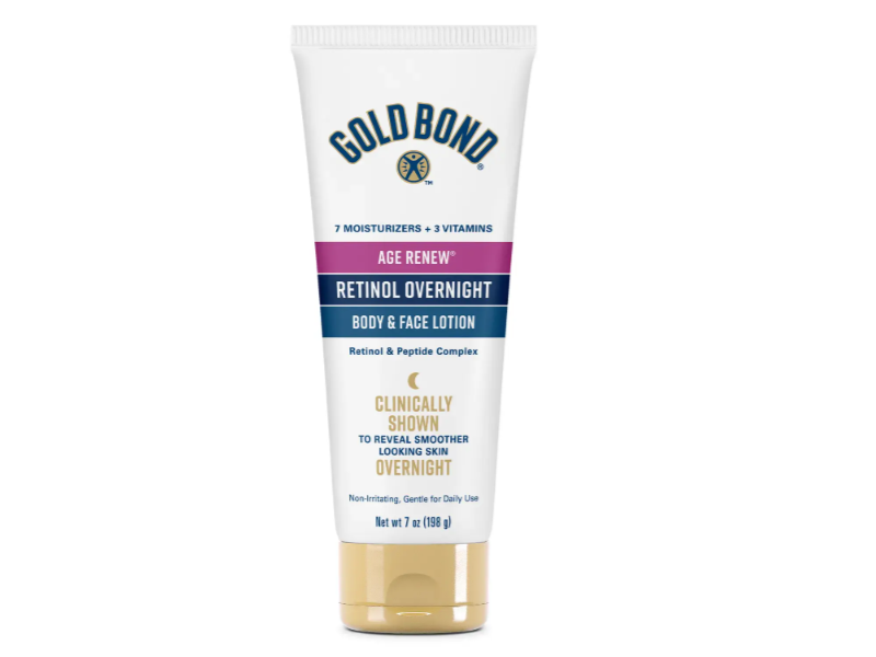Gold Bond Age Renew Retinol Overnight Body & Face Lotion, 7 oz/198 g