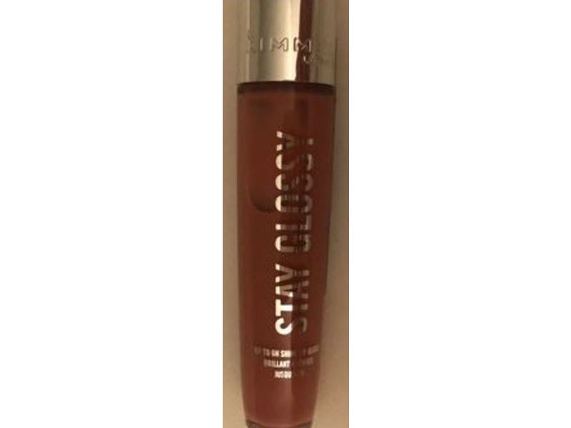 Rimmel London Stay Glossy Last & Shine Lip Gloss, 133 Bare Minimum, 0.18 fl oz/5.5 mL
