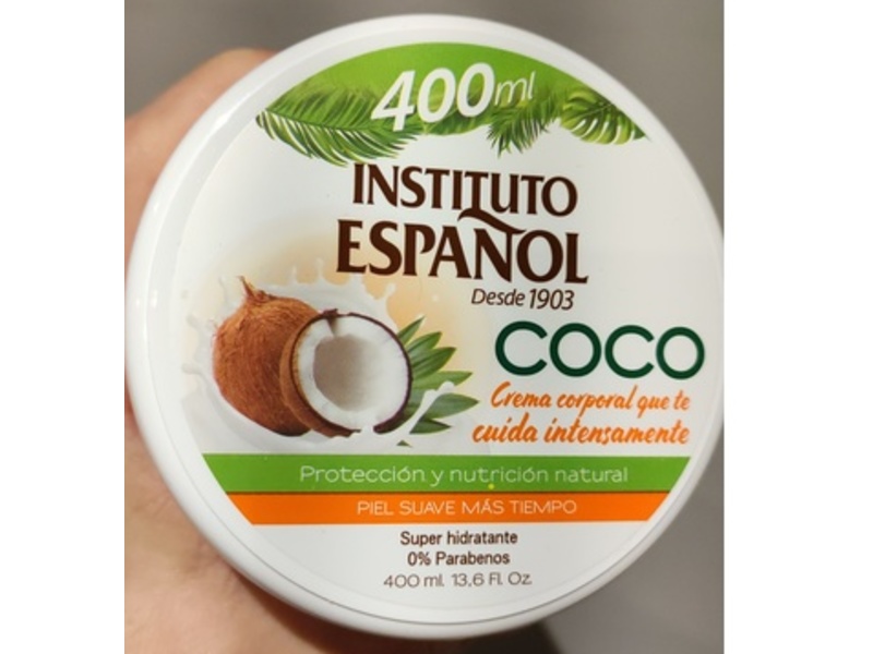 Instituto Espanol Body Cream, Coco, 13.6 fl oz/400 mL