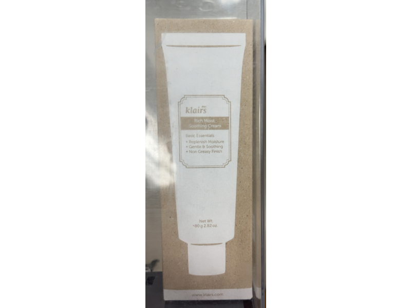 Dear Klairs Rich Moist Soothing Cream, 2.82 oz/80 g