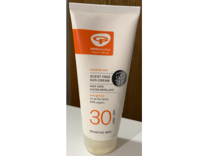 Green People Natural Sun Cream, Sensitive Skin, SPF 30, 6.7 fl oz/200 mL