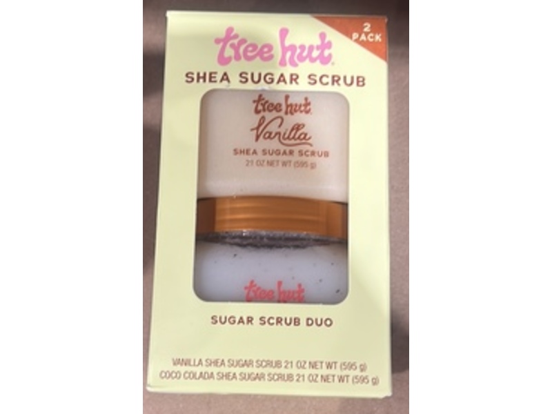 Tree Hut Shea Sugar Scrub, Vanilla & Coco Colada, 21 oz/595 g, Pack Of 2