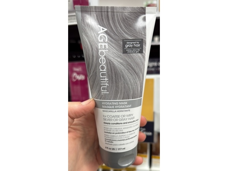 Age Beautiful Hydrating Mask, Coarse Or Wiry Silver Or Gray Hair, 6 fl oz/177 mL