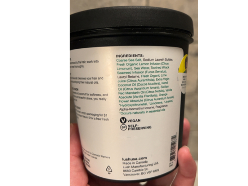 Lush Big Shampoo, Sea Salt, Seaweed & Fresh Citrus, 21.1 oz