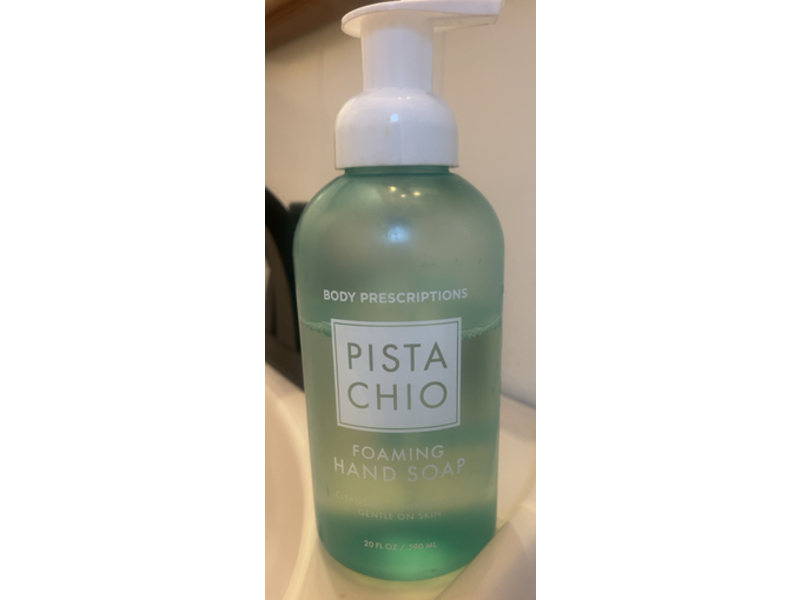 Body Prescriptions Foaming Hand Soap, Pista Chio, 20 fl oz/590 mL