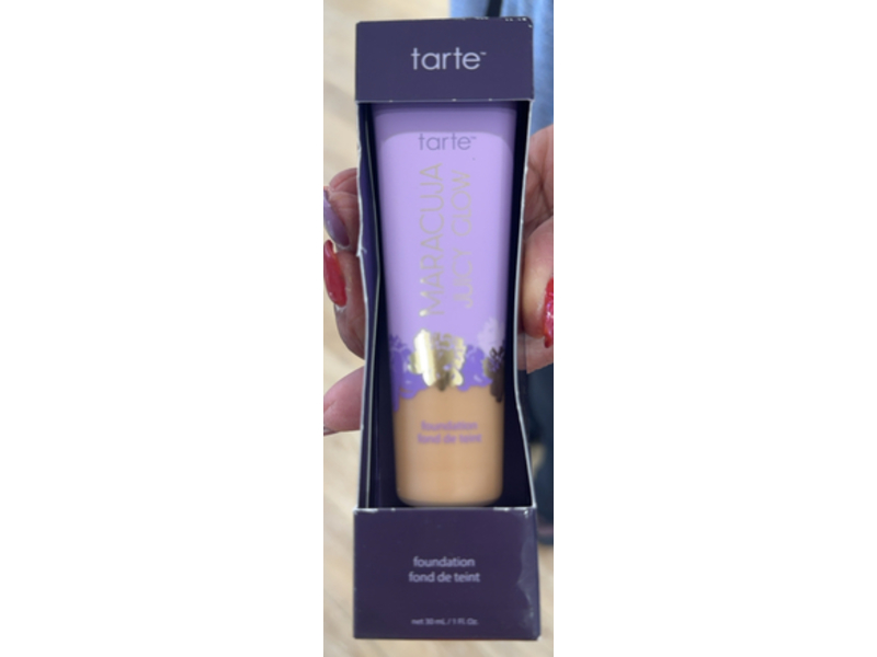 Tarte Maracuja Juicy Glow Foundation, 36S Medium Tan Sand, 1 fl oz/30 mL