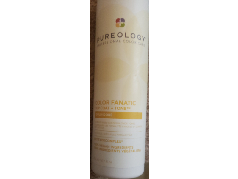 Pureology Color Fanatic Top Coat + Tone Gold, 6.7 Fl Oz